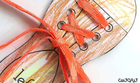 آموزش بستن بند کفش